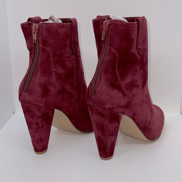 Sexy Red High Heeled Mid-Calf Boots By ShoeDazzle. Size 9.5 With A 4 Inch Heel. - Picture 4 of 7